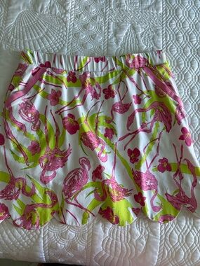 Ana Clare Flamingo Print Skort